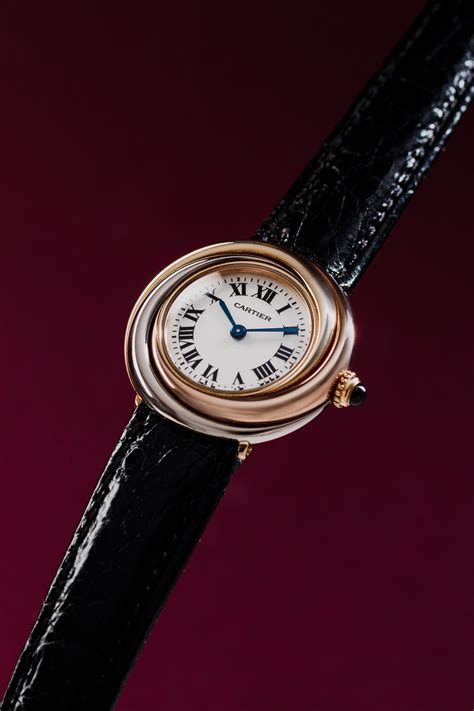 cartier trinity watch replica|cartier trinity with black gold.